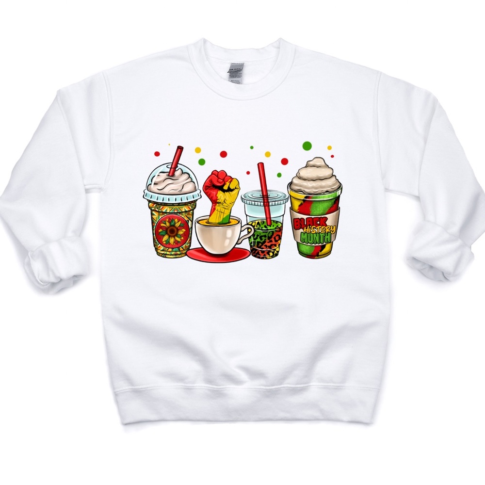Black History Month Coffee Latte Sweater